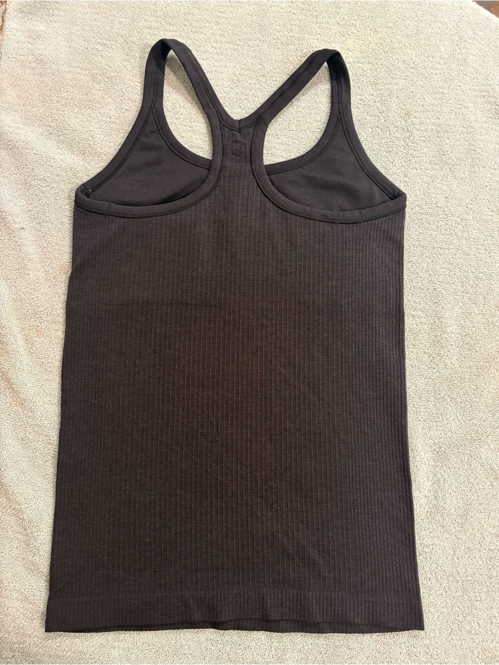 lululemon athletica Ebb street Black Ribbed Racerback Tank Top - Picture 2 of 7